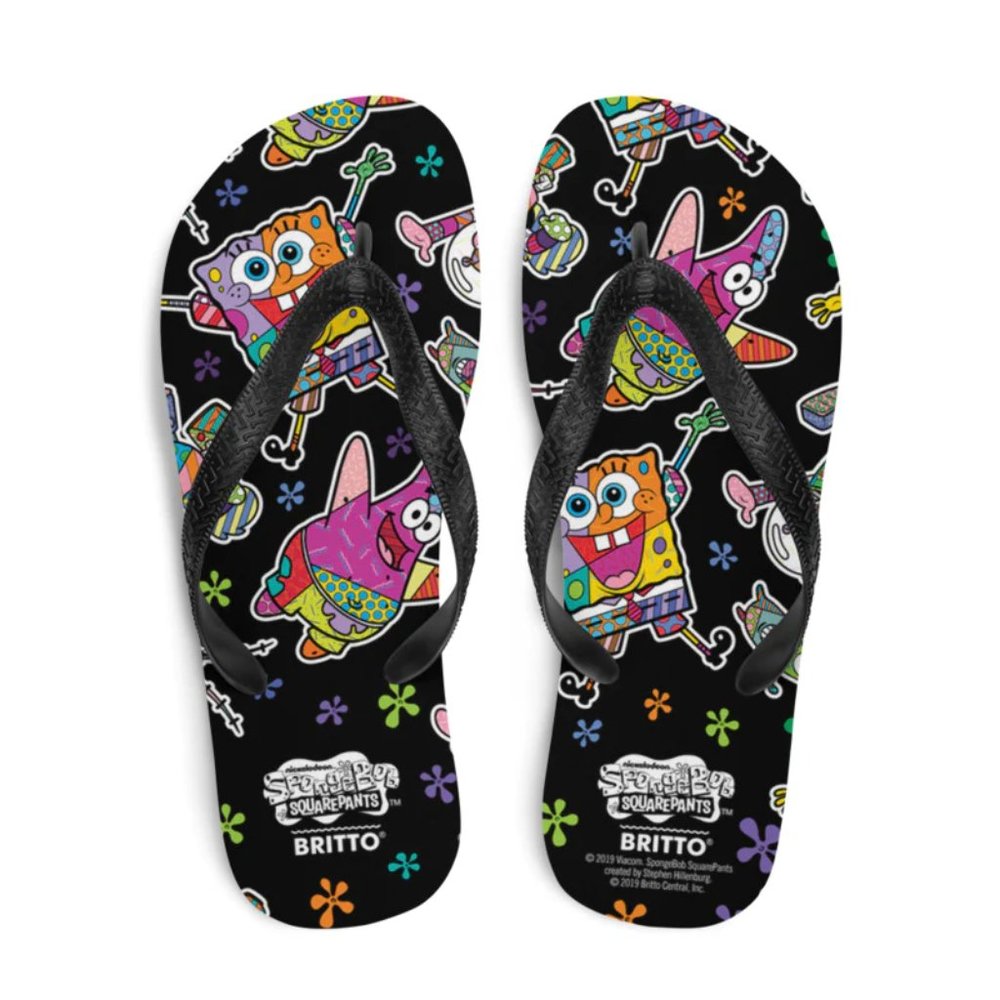 Spongebob Squarepants BRITTO Flip Flops 7/8